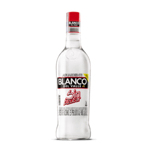 Aguardiente blanco del Valle sin azucar