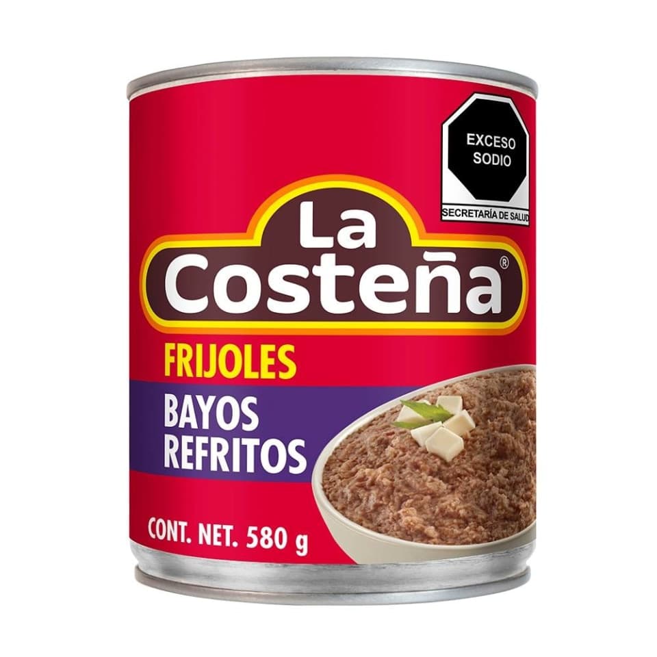 Frijoles Bayos Refritos 580gr