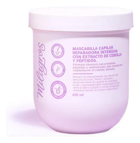 Mascarilla reparadora con extracto de cebolla y peptidos 450ml