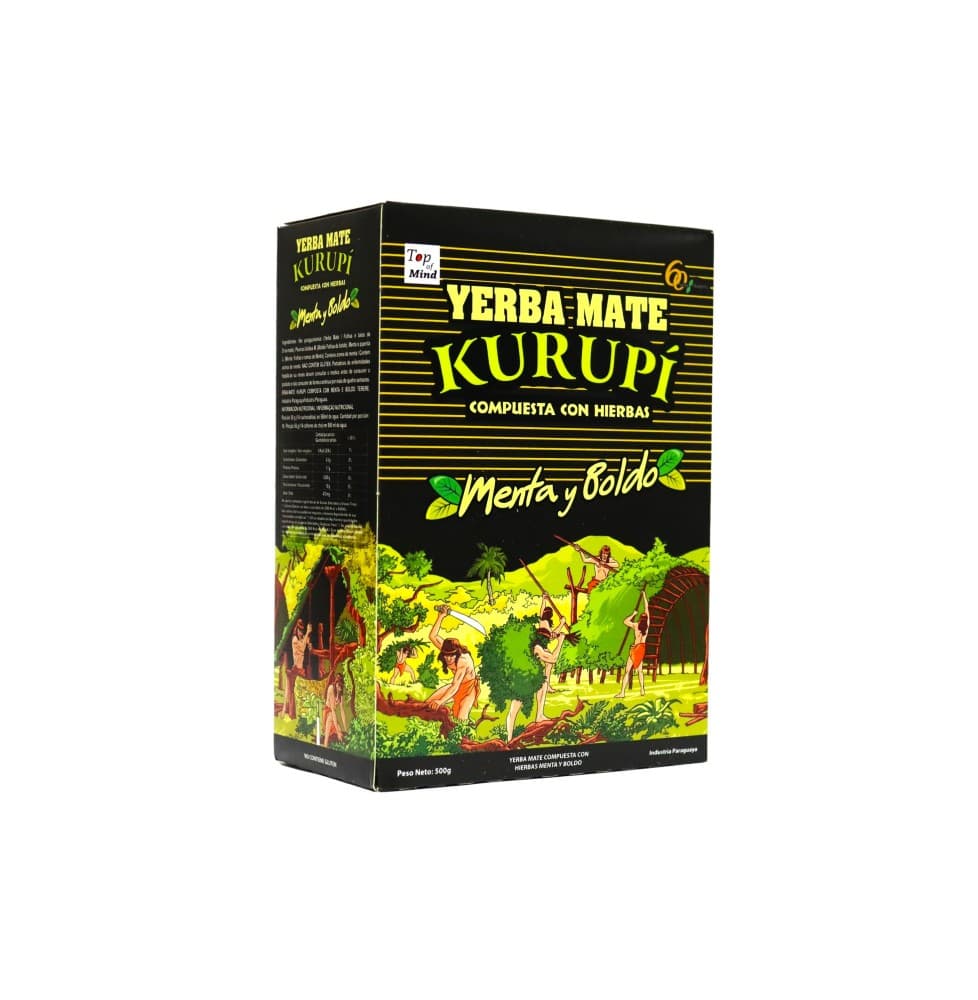 Yerba Mate Kurupi Menta y Baldo 500gr